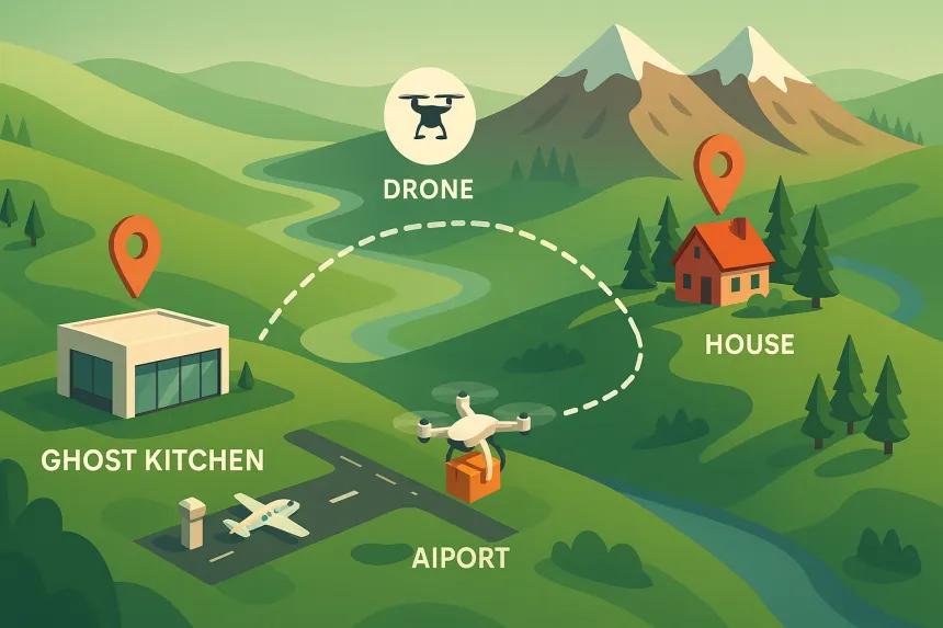Drone Delivery + Ghost Kitchen